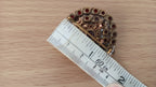 NO TARIFF Antique Bohemian Garnet Brooch Vintage 1 4/8"