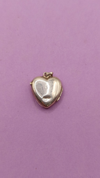 NO TARIFFS Vintage Silver Heart Engraved Locket Pendant
