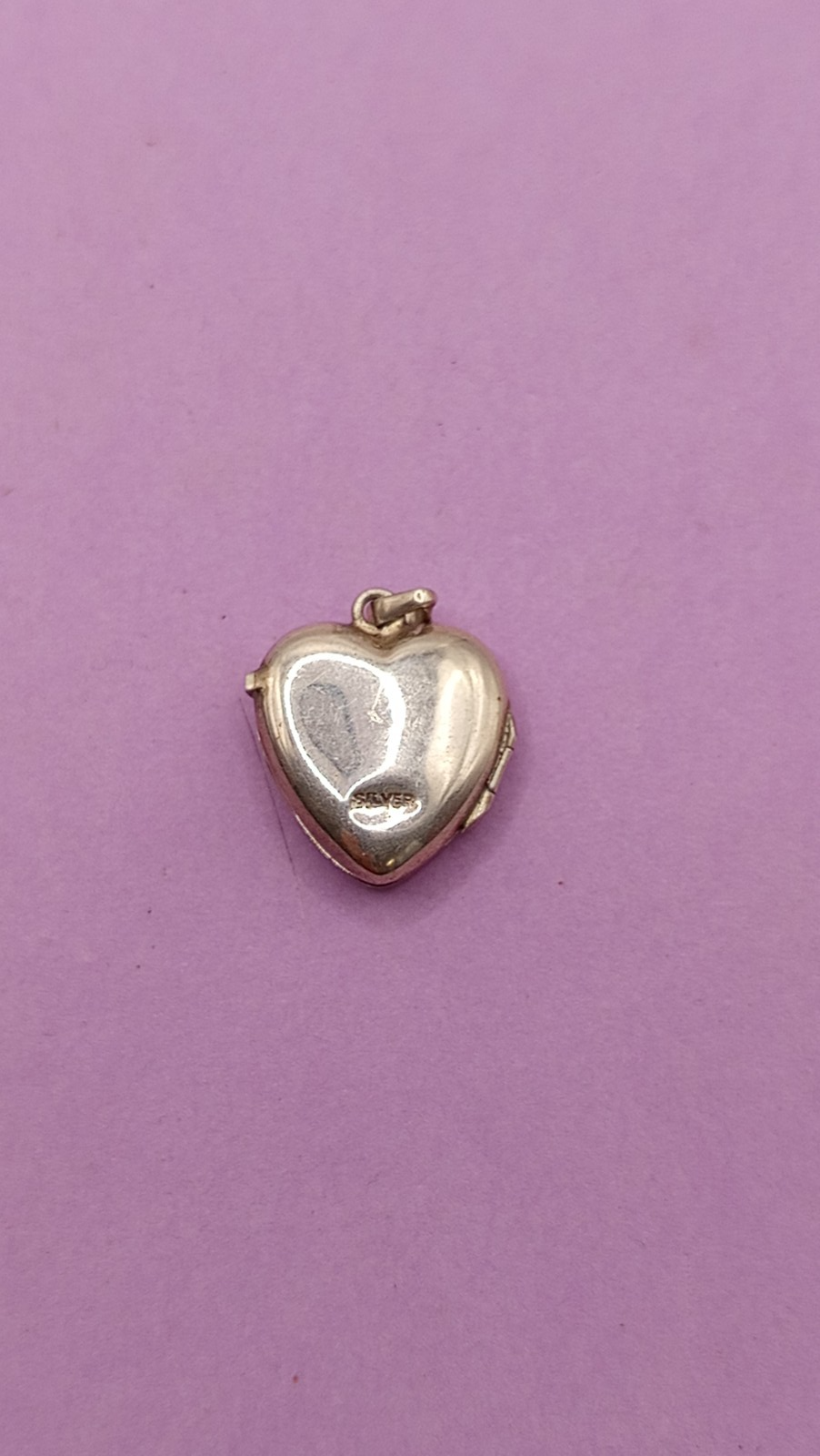 NO TARIFFS Vintage Silver Heart Engraved Locket Pendant