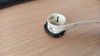 NO TARIFF Vintage Sami Ring Handmade Scandinavia Norway Pewter Leather 2.25"