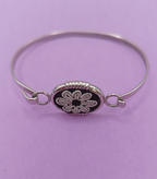 NO TARIFF Vintage Sami Bracelet Handmade Scandinavia Norway Pewter Leather