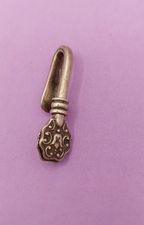 Antique Silver Napkin Holder Clip Hallmarked Victorian NO TARIFF