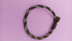 NO TARIFF Vintage Sami Bracelet Handmade Scandinavia Norway Pewter Leather 5.5"