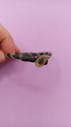 NO TARIFF Vintage Sami Bracelet Handmade Scandinavia Norway Pewter Leather 5.5"
