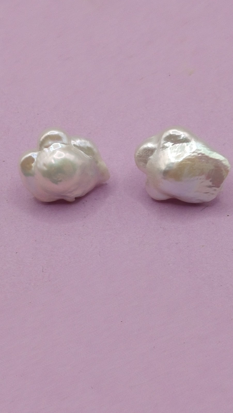 NO TARIFFS 14K Gold Baroque Pearls Earrings Vintage